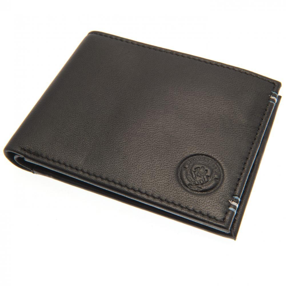 Manchester City FC Leather Stitched Wallet - Shop Wallets At Gift Moments - 1
