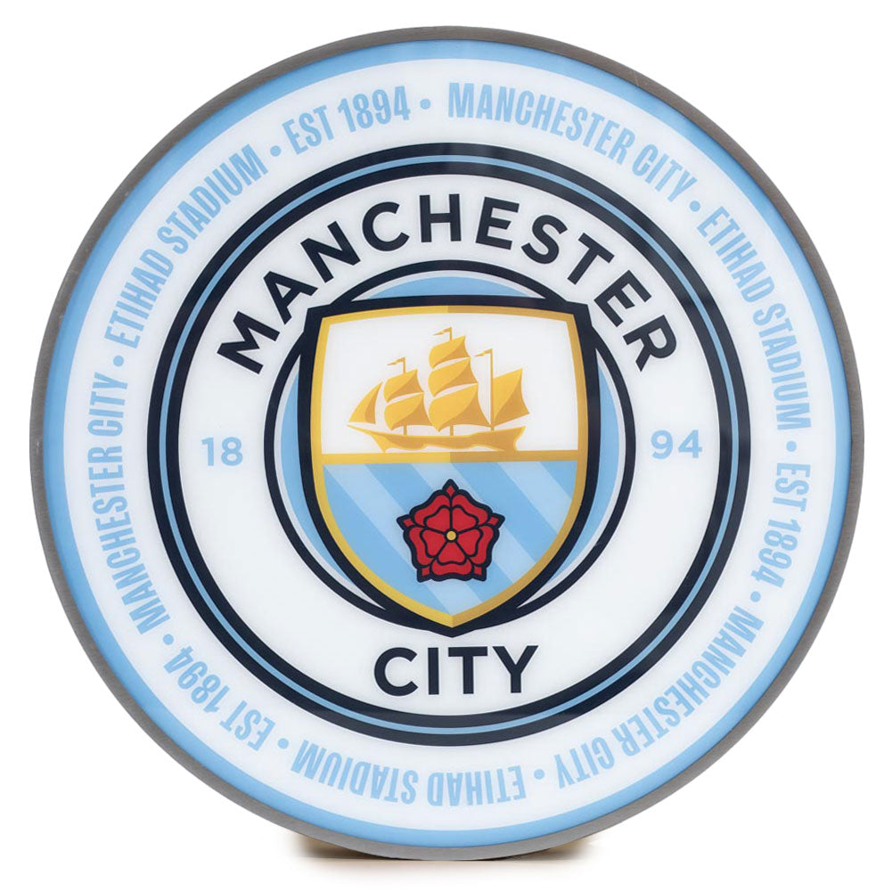 Manchester City FC 12 Inch LED Wall Light - Shop LED Lighting At Gift Moments - 3