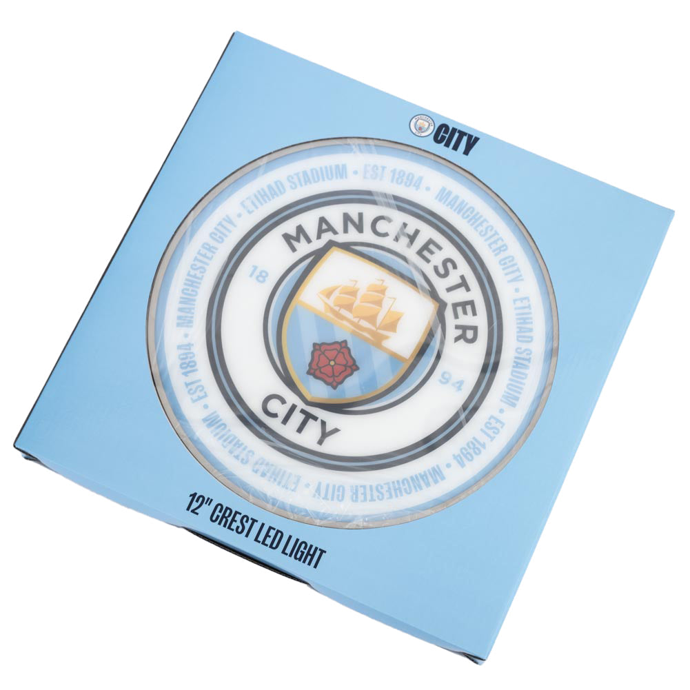 Manchester City FC 12 Inch LED Wall Light - Shop LED Lighting At Gift Moments - 4