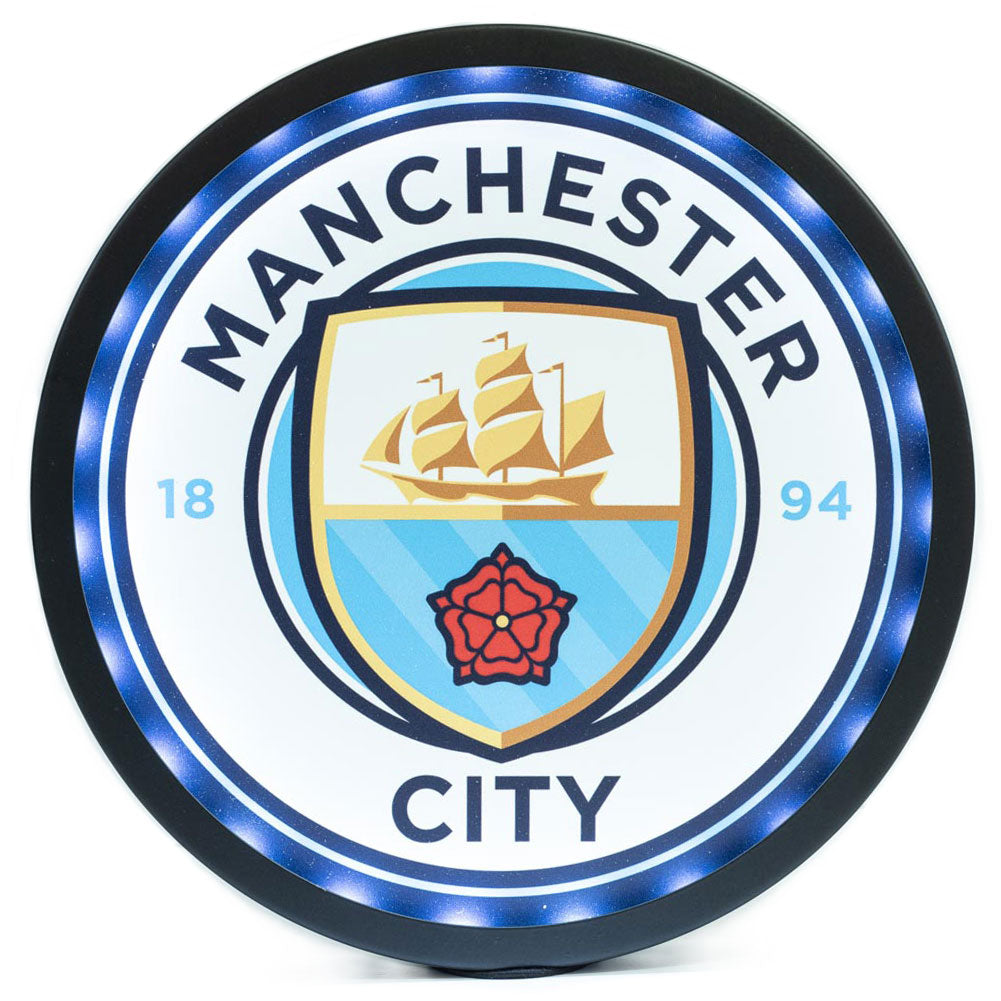 Manchester City FC Metal LED Logo Sign: 1 - Signs & Plaques By Manchester City