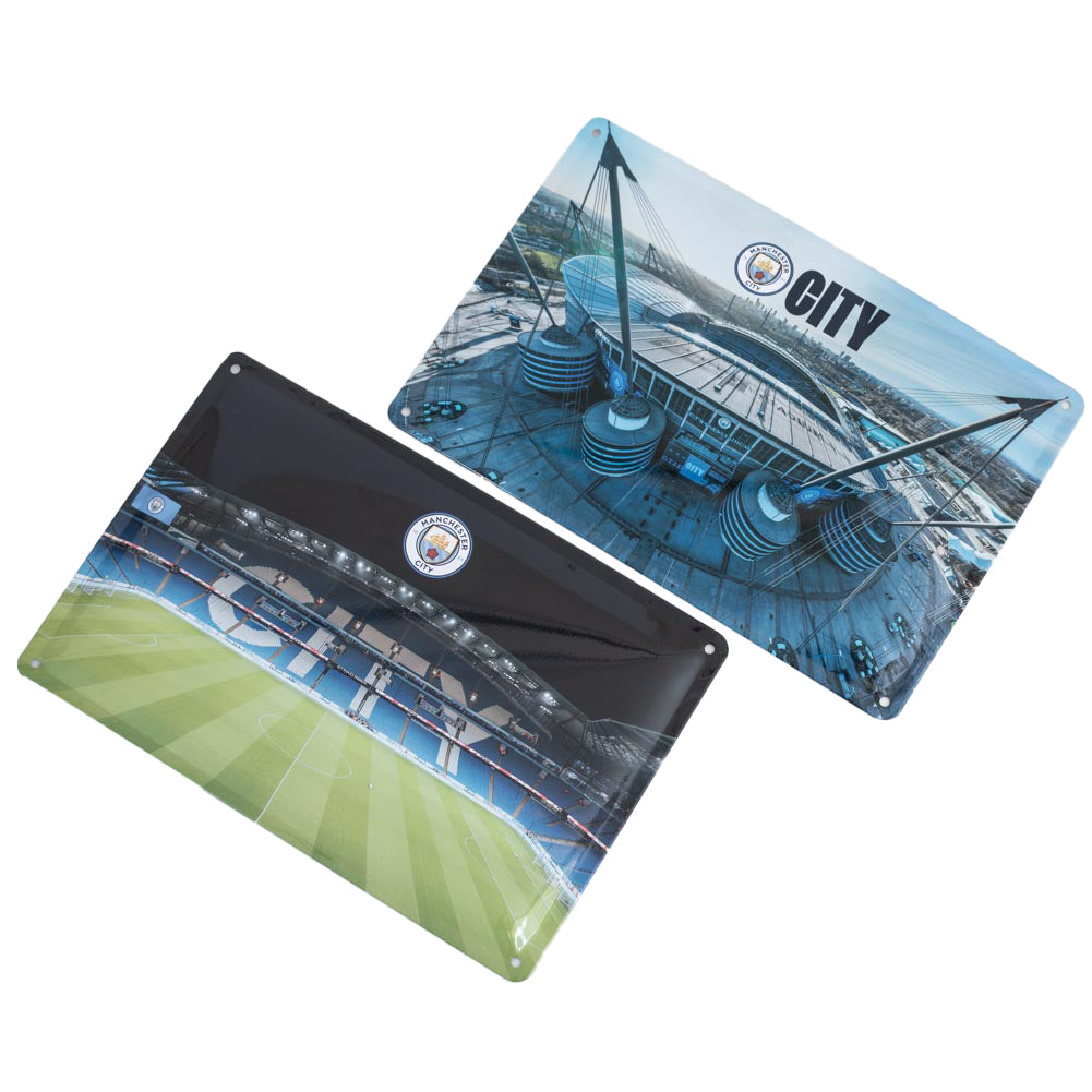 Manchester City FC 2pk Stadium Sign - Shop Signs & Plaques At Gift Moments - 1