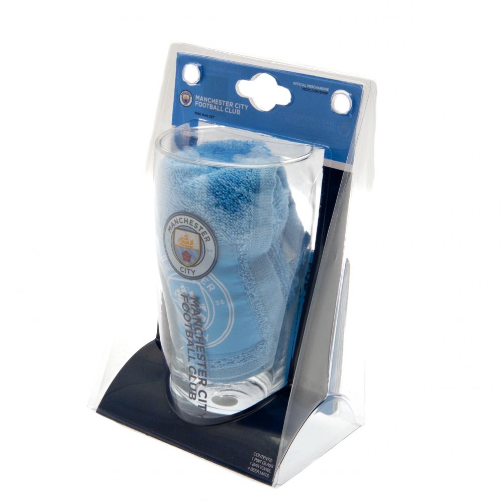Manchester City FC Mini Bar Set: 3 - Barware By Manchester City
