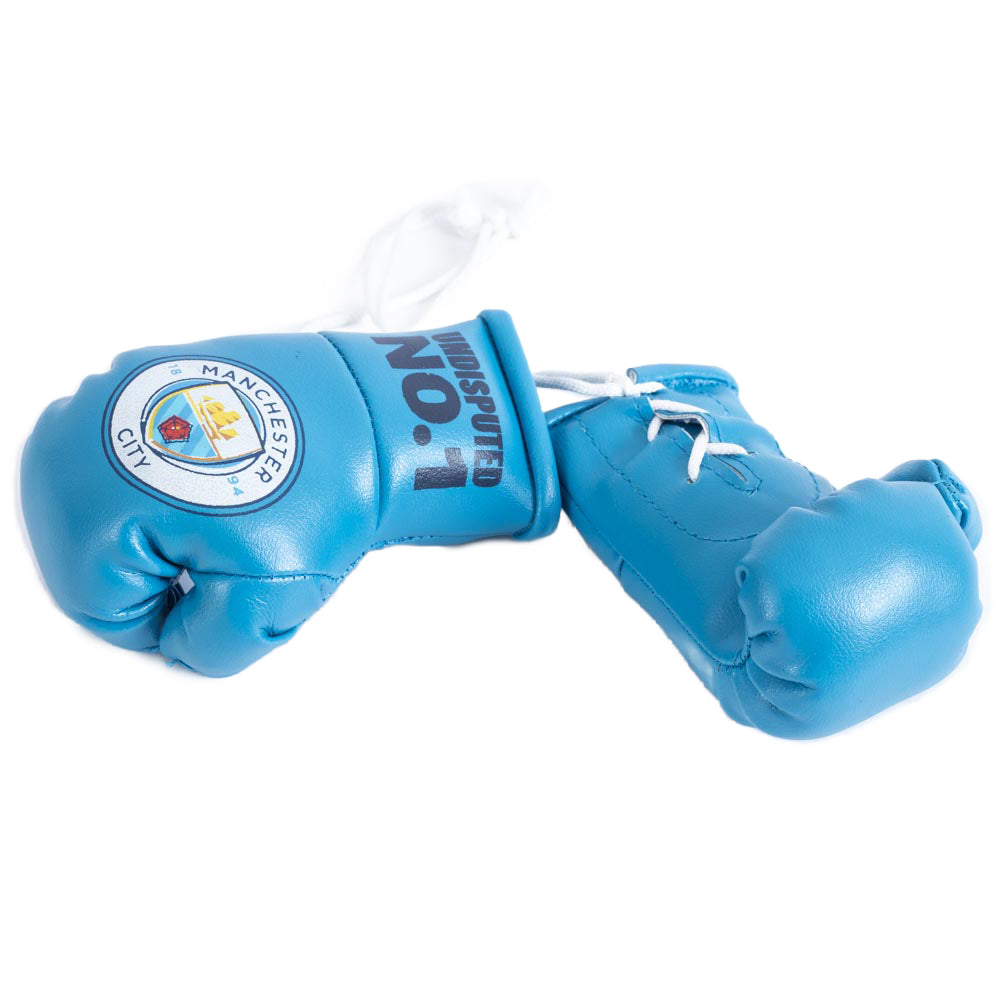 Manchester City FC Mini Boxing Gloves - Shop Car Accessories At Gift Moments - 3