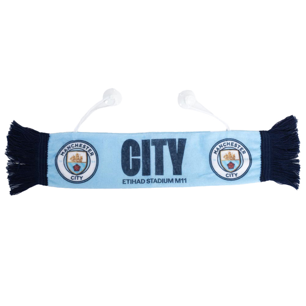 Manchester City FC Mini Car Scarf - Shop Car Accessories At Gift Moments - 1