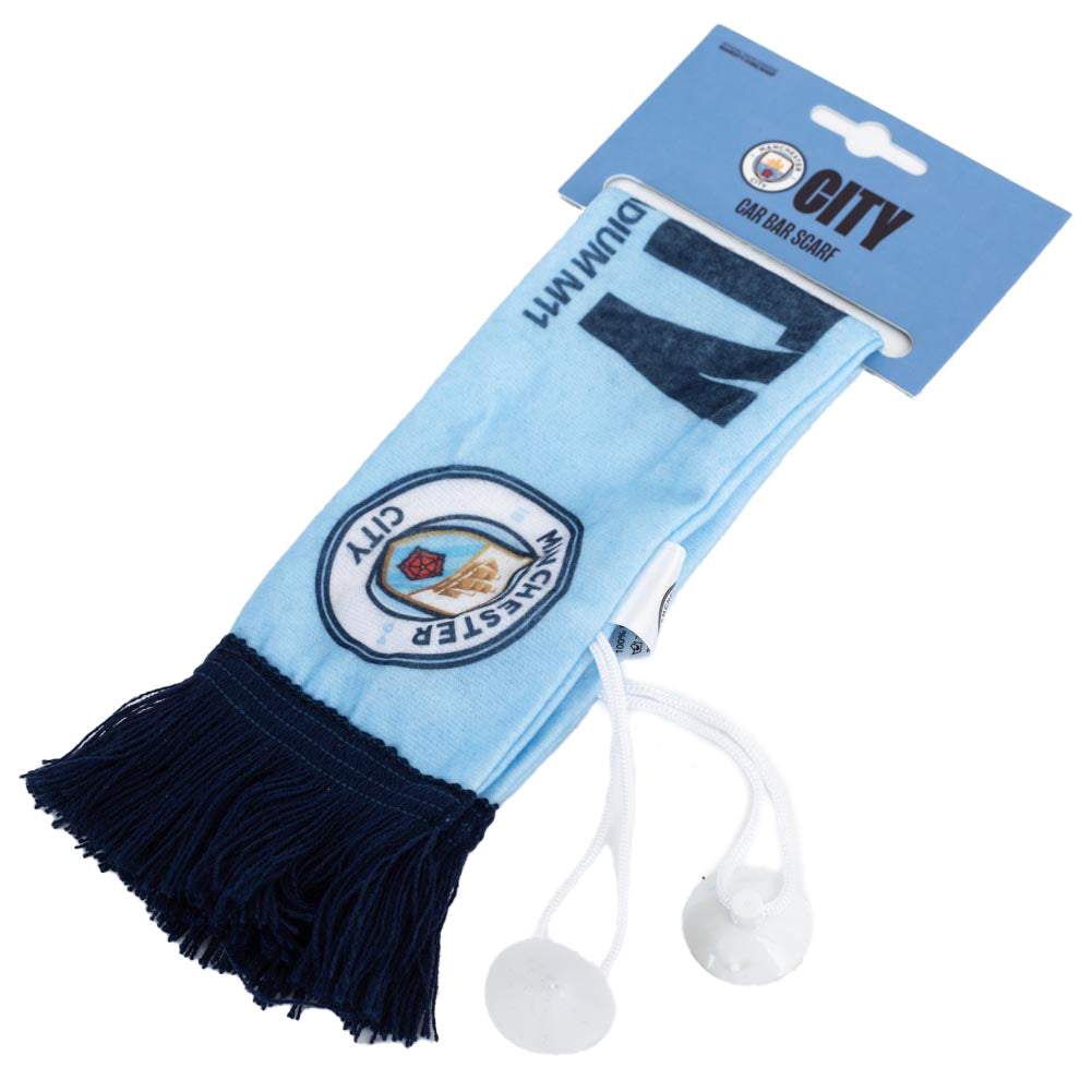 Manchester City FC Mini Car Scarf - Shop Car Accessories At Gift Moments - 3
