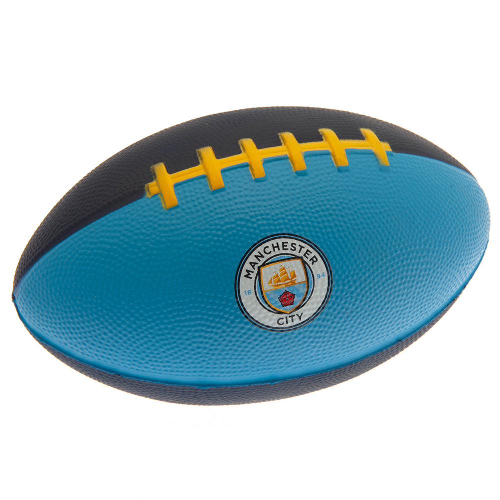 Manchester City FC Mini Foam American Football - Shop Balls At Gift Moments - 1