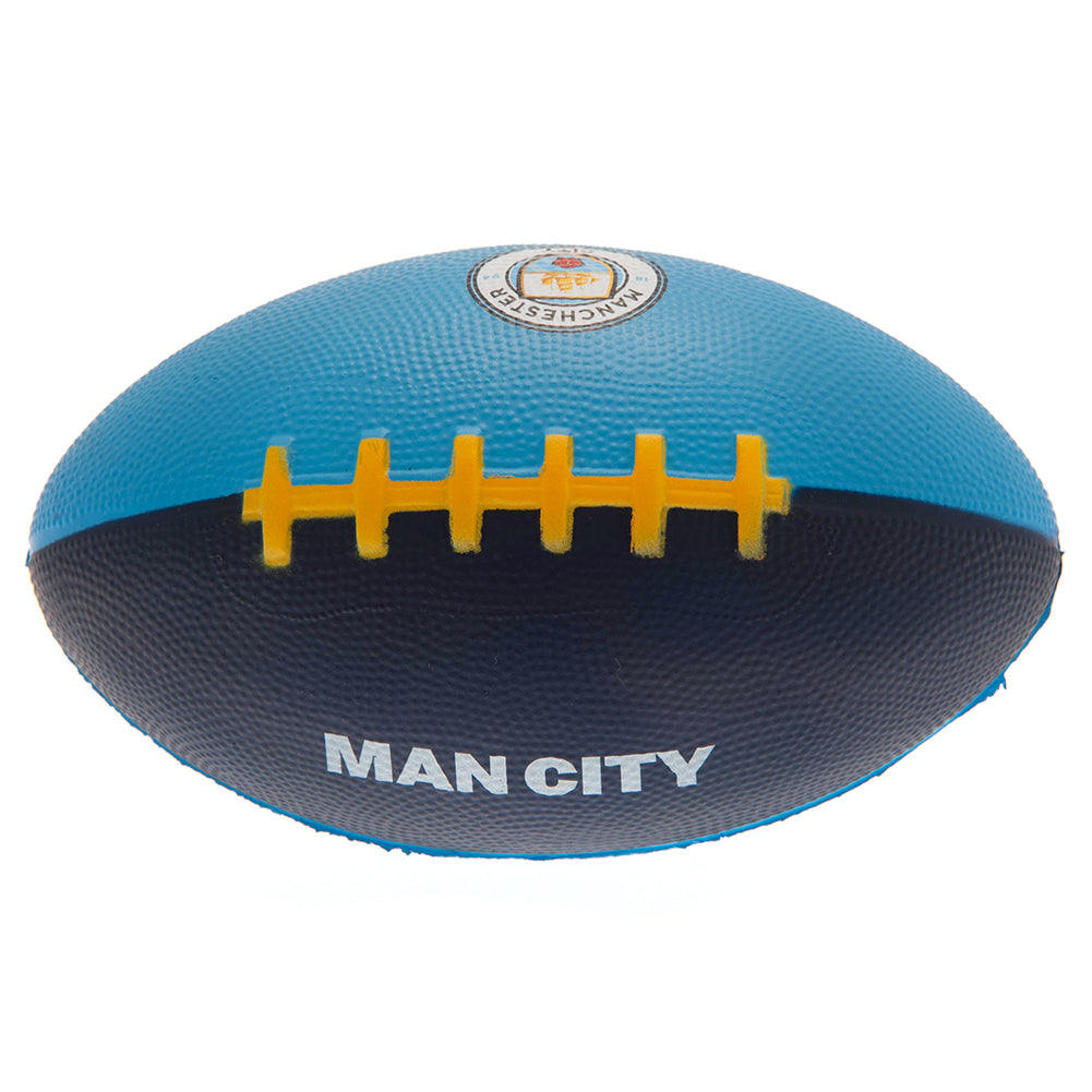 Manchester City FC Mini Foam American Football - Shop Balls At Gift Moments - 3
