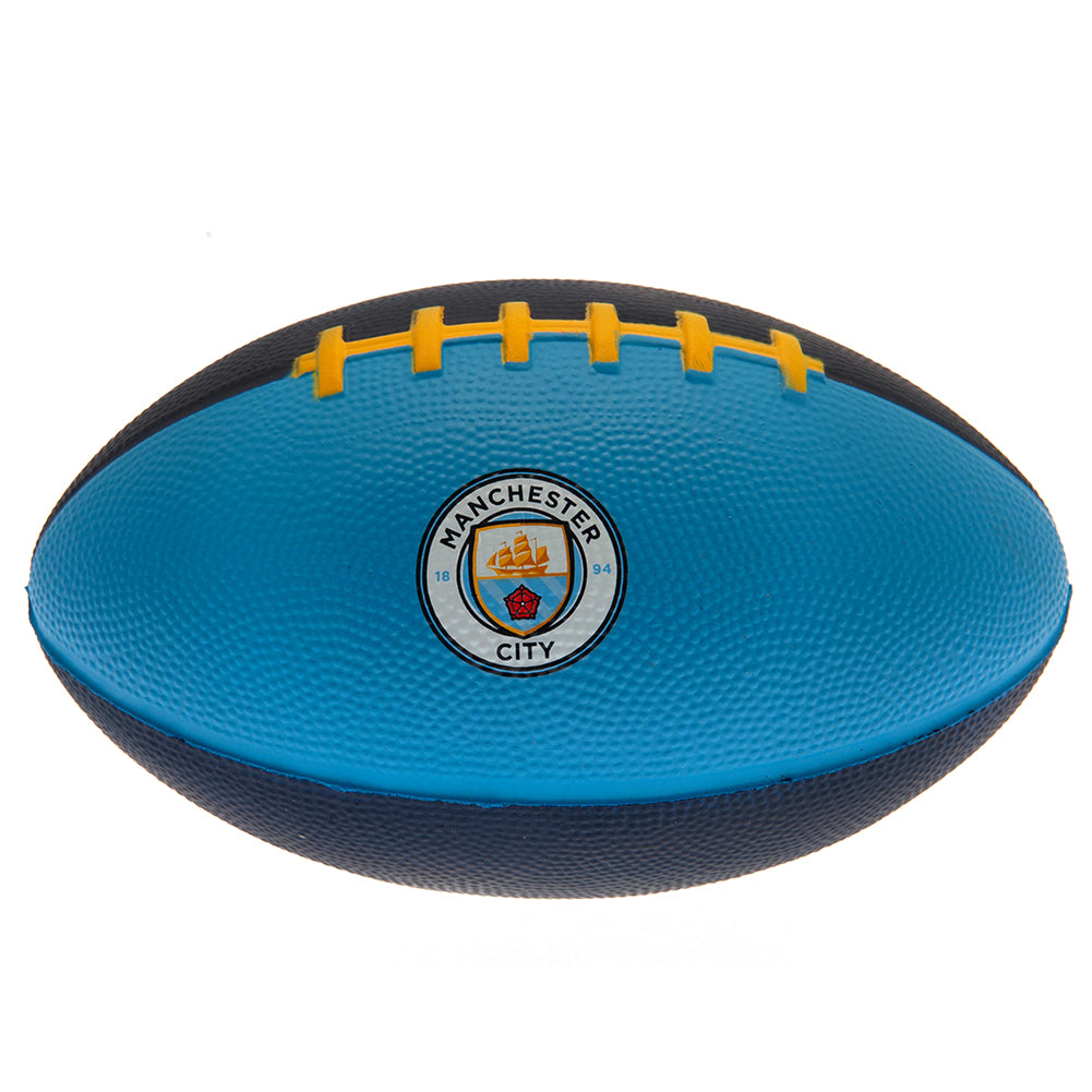 Manchester City FC Mini Foam American Football - Shop Balls At Gift Moments - 4