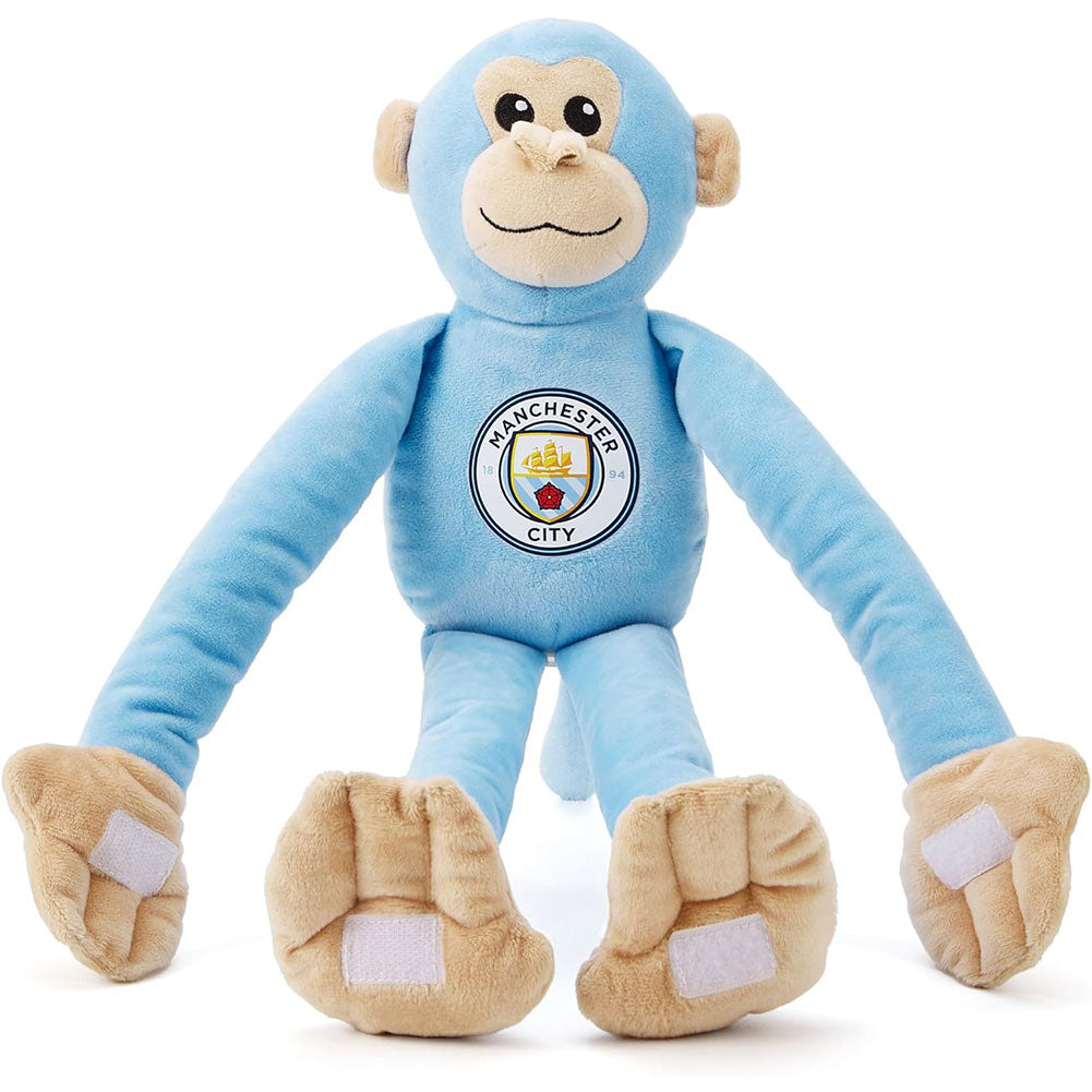 Manchester City FC Plush Hanging Monkey: 1 - Teddy Bears & Soft Toys By Manchester City
