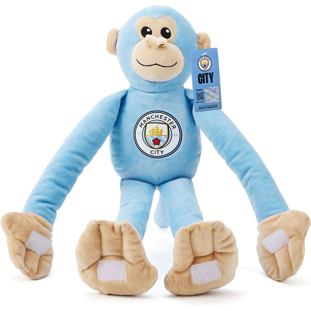 Manchester City FC Plush Hanging Monkey: 7 - Teddy Bears & Soft Toys By Manchester City