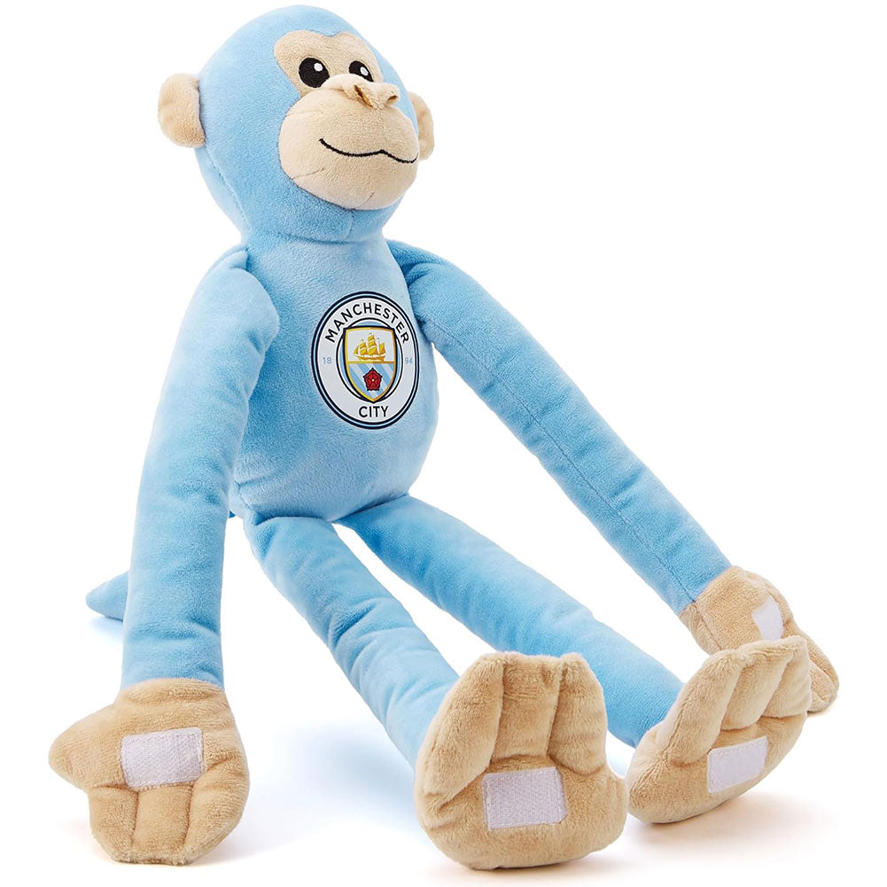 Manchester City FC Plush Hanging Monkey: 4 - Teddy Bears & Soft Toys By Manchester City