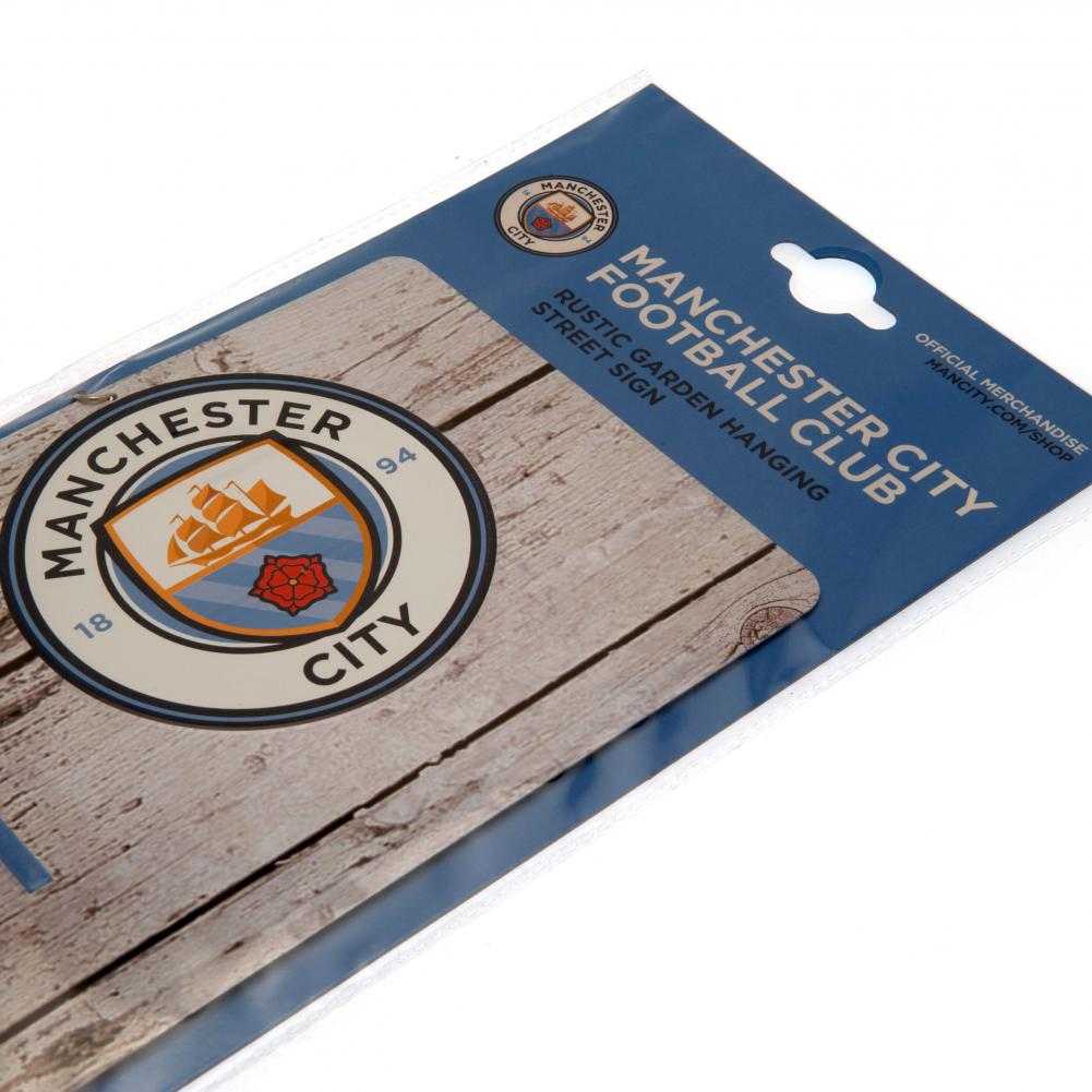 Manchester City FC Rustic Garden Sign: 4 - Signs & Plaques By Manchester City