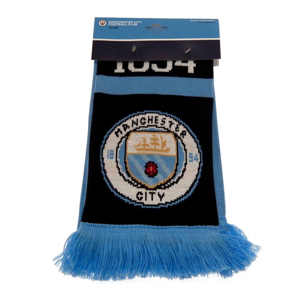 Manchester City FC Nero Scarf: 4 - Scarves By Manchester City