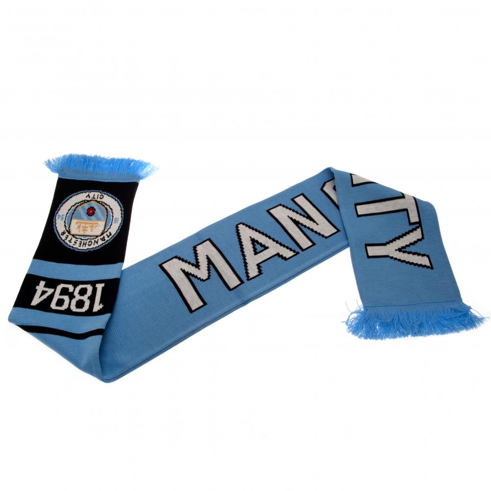 Manchester City FC Nero Scarf: 2 - Scarves By Manchester City