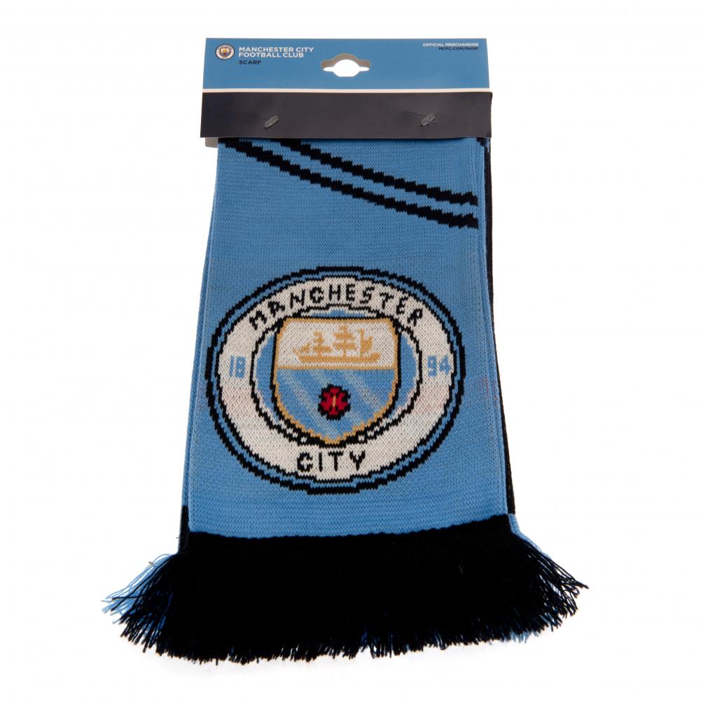 Manchester City FC Vertigo Scarf: 4 - Scarves By Manchester City
