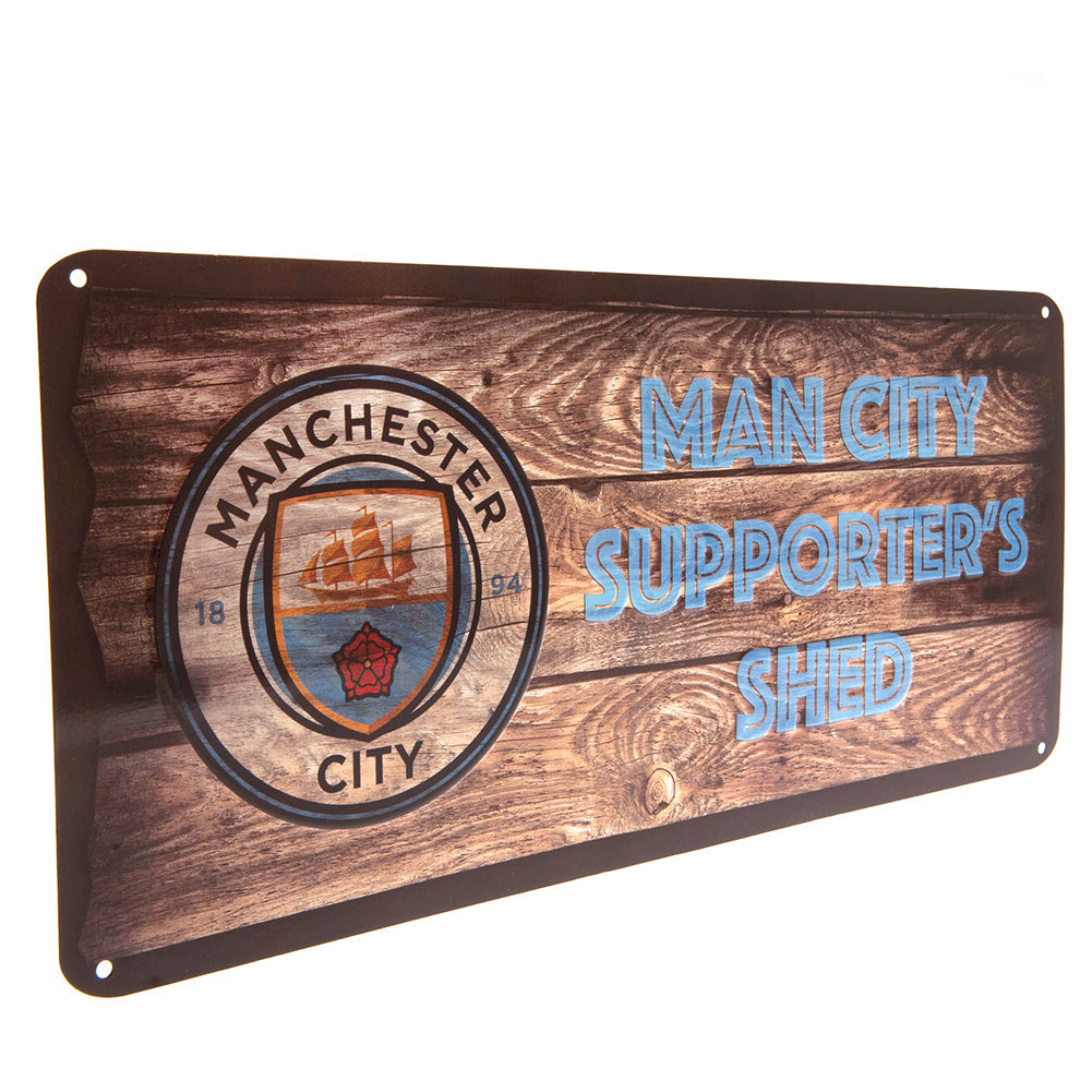 Manchester City FC Shed Sign - Shop Signs & Plaques At Gift Moments - 2