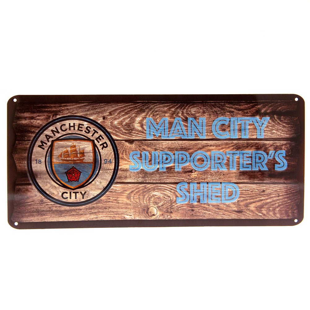 Manchester City FC Shed Sign - Shop Signs & Plaques At Gift Moments - 1