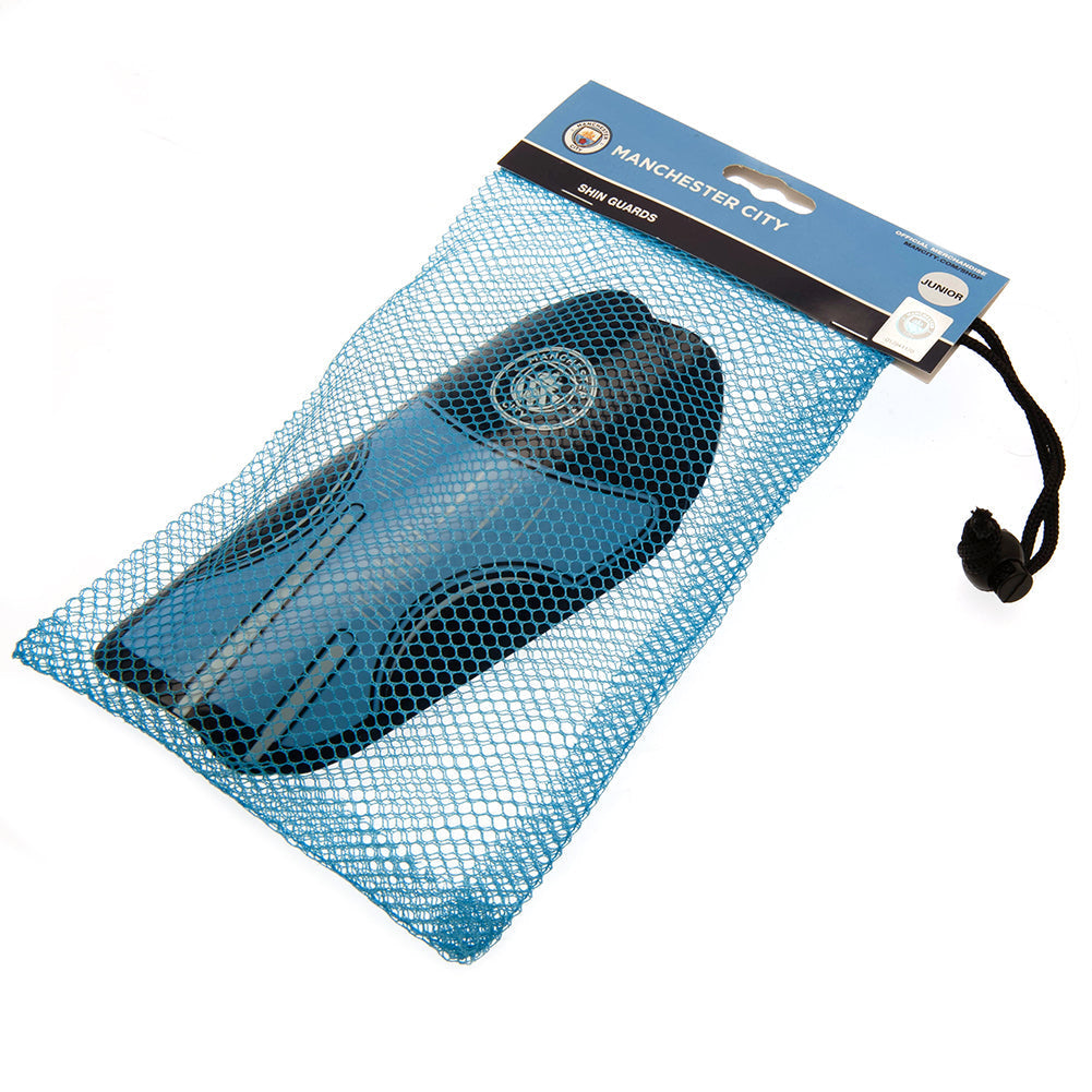 Manchester City FC Delta Shin Pads Kids: 3 - Shin Pads By Manchester City