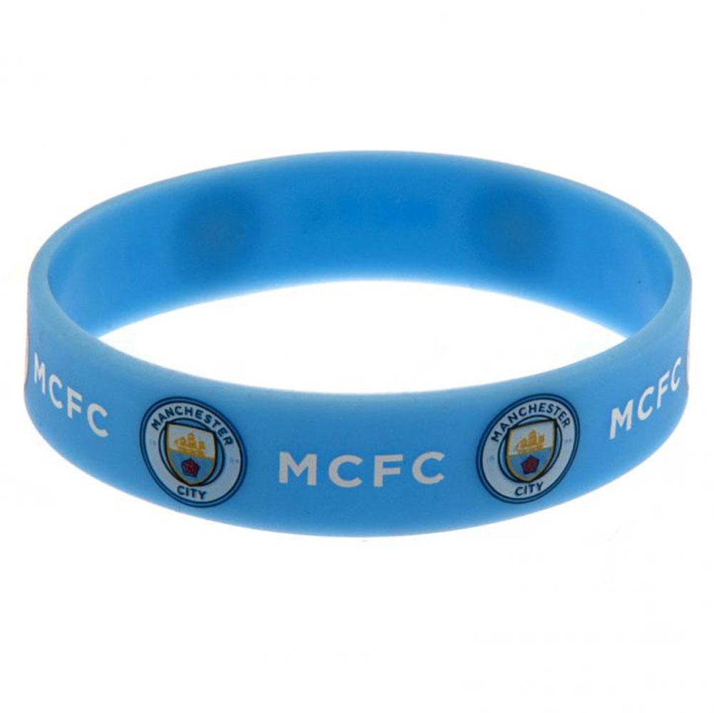 Manchester City FC Silicone Wristband - Shop Accessories At Gift Moments - 2
