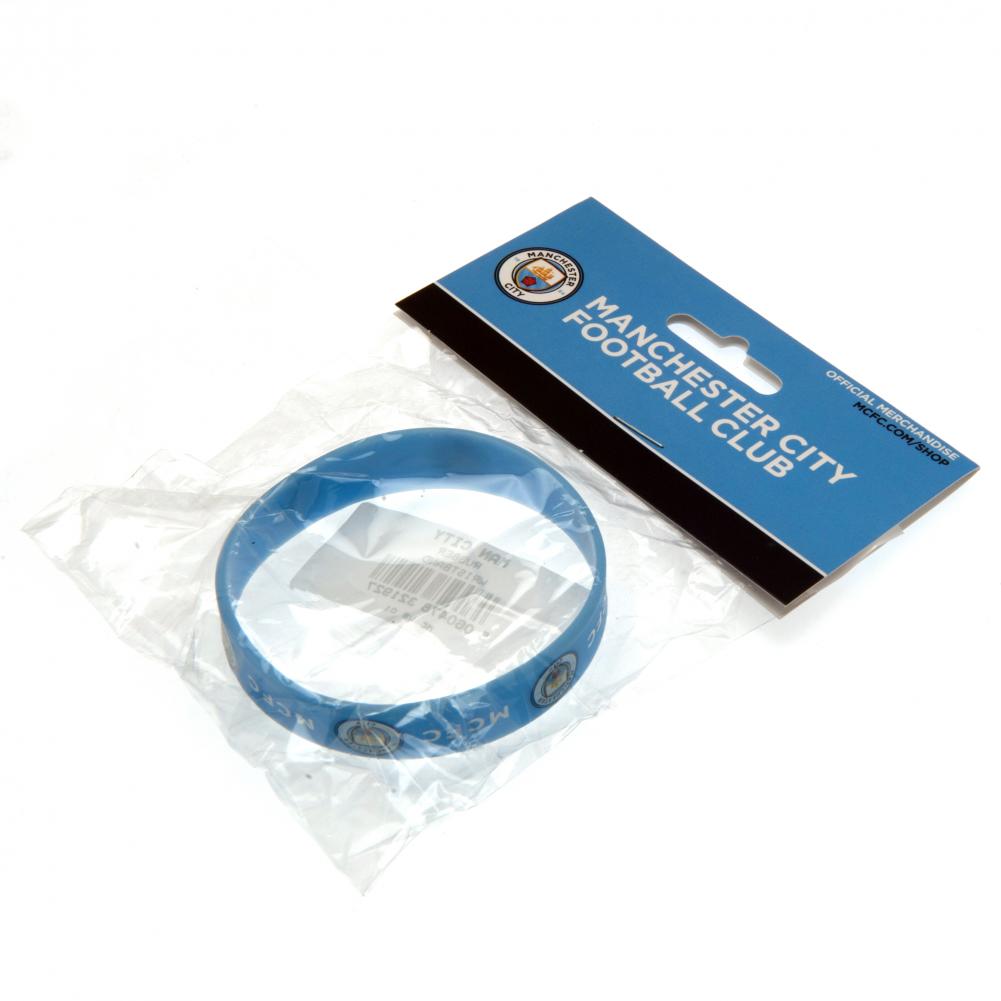Manchester City FC Silicone Wristband - Shop Accessories At Gift Moments - 3