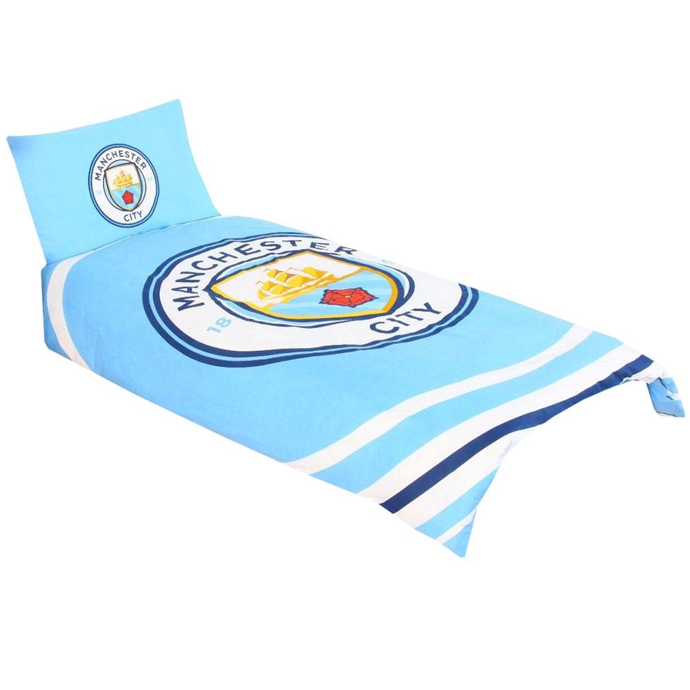 Manchester City FC Pulse Single Duvet Set: 1 - Bedroom By Manchester City