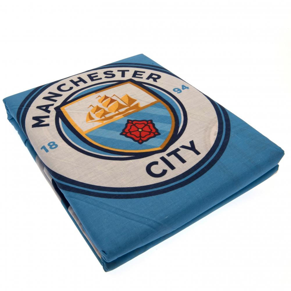 Manchester City FC Pulse Single Duvet Set: 2 - Bedroom By Manchester City