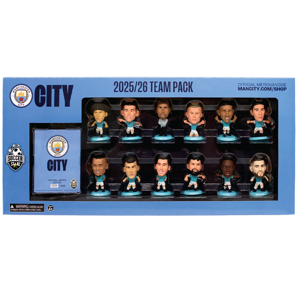 Manchester City FC SoccerStarz Season 25-26 Team Pack - Shop SoccerStarz At Gift Moments - 1