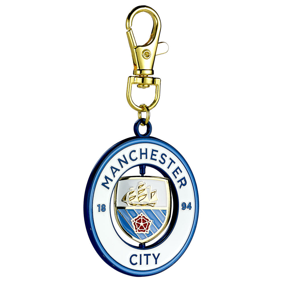 Manchester City FC Spinner Bag Charm: 4 - Keyrings By Manchester City