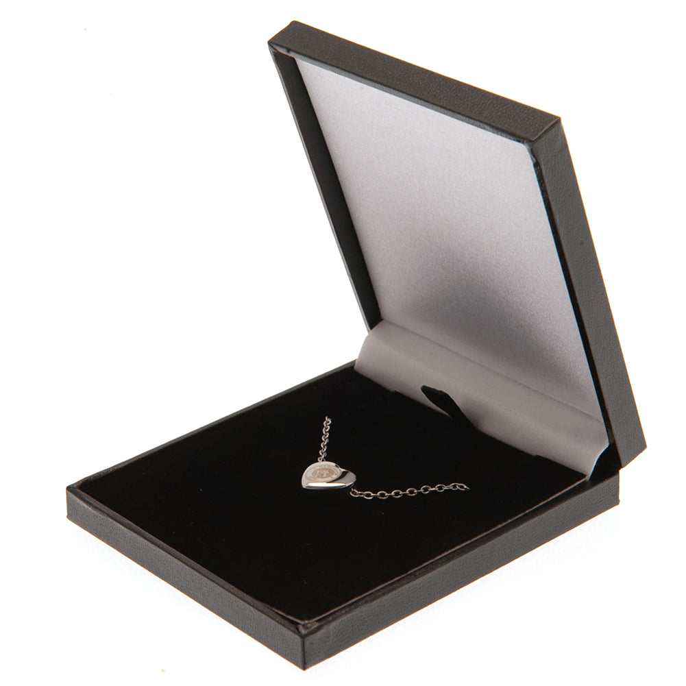 Manchester City FC Stainless Steel Heart Necklace: 1 - Jewellery By Manchester City