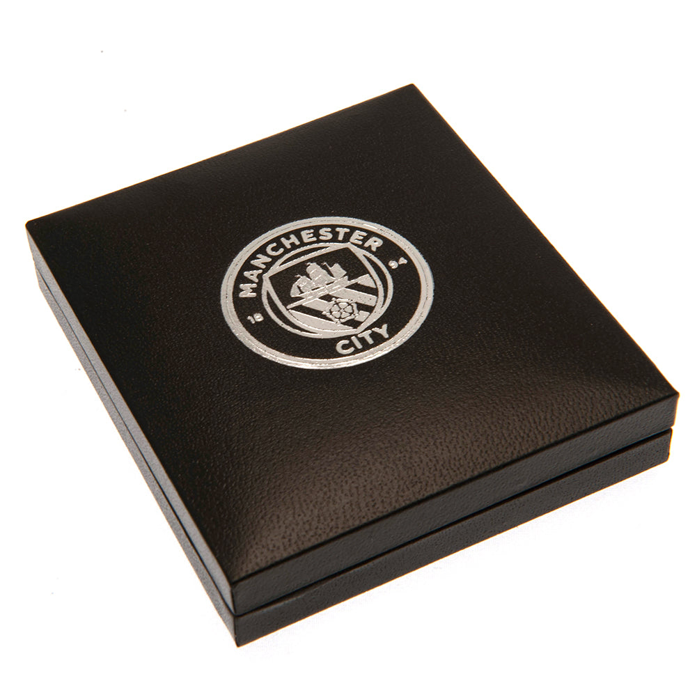 Manchester City FC Stainless Steel Heart Necklace: 4 - Jewellery By Manchester City