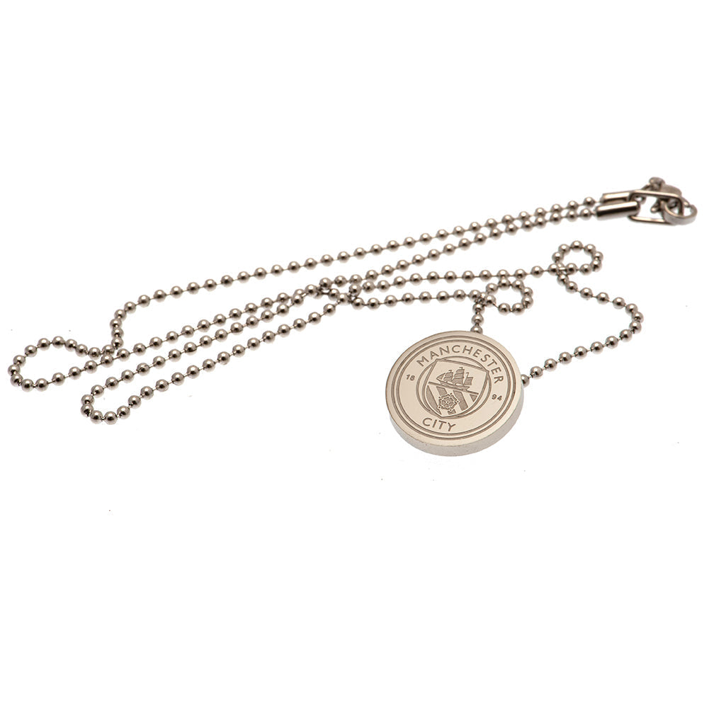 Manchester City FC Stainless Steel Pendant & Chain: 2 - Jewellery By Manchester City