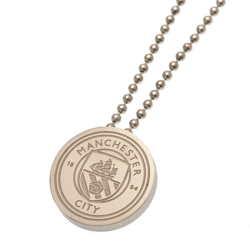 Manchester City FC Stainless Steel Pendant & Chain: 1 - Jewellery By Manchester City