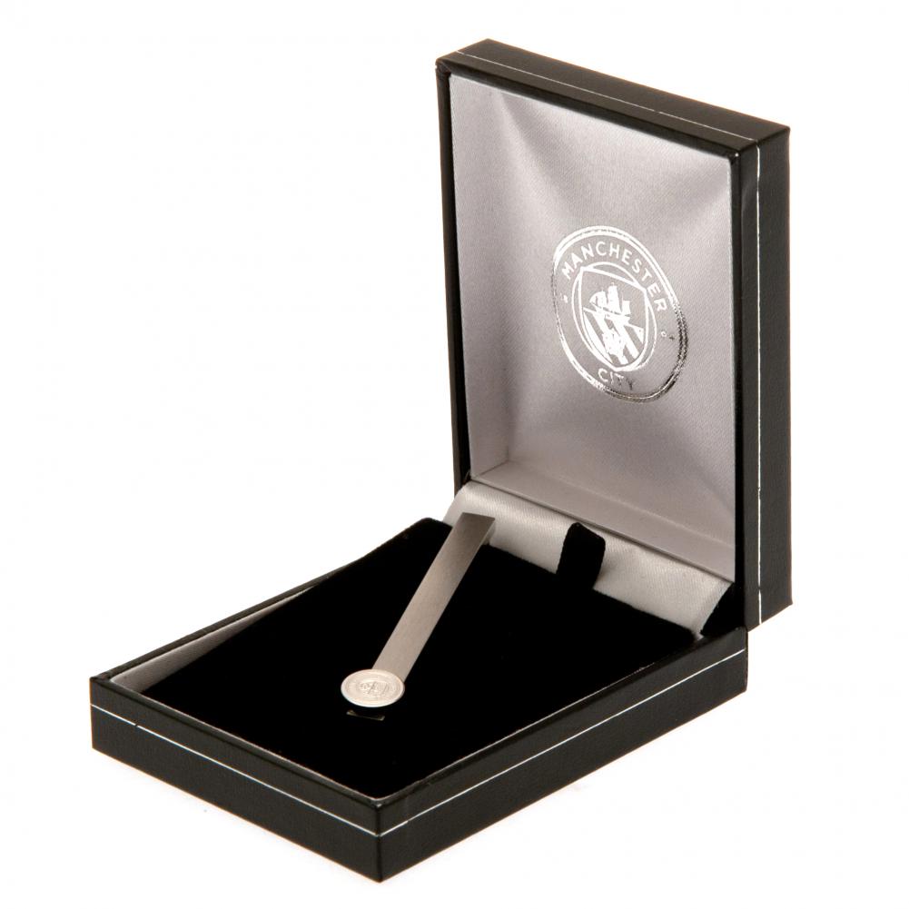 Manchester City FC Stainless Steel Tie Slide: 1 - Cufflinks & Tie Slides By Manchester City