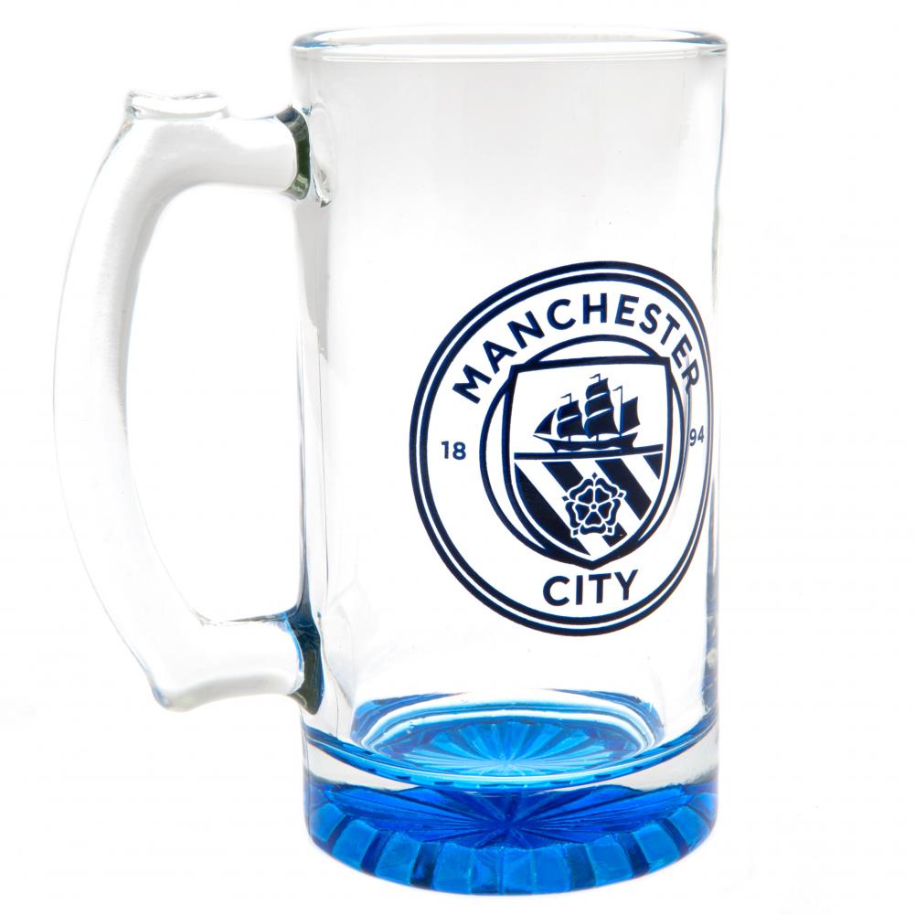 Manchester City FC Stein Glass Tankard - Shop Glassware At Gift Moments - 2