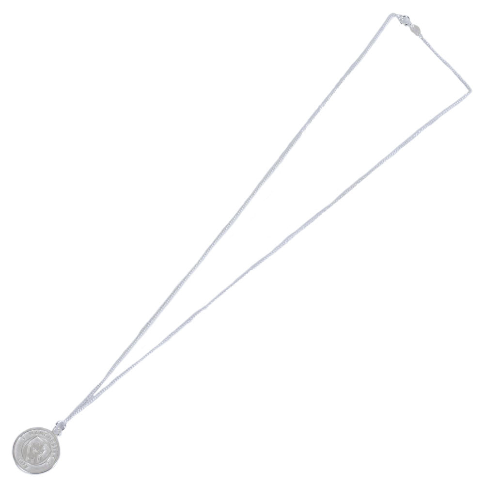 Manchester City FC Sterling Silver Pendant & Chain: 4 - Necklaces By Manchester City