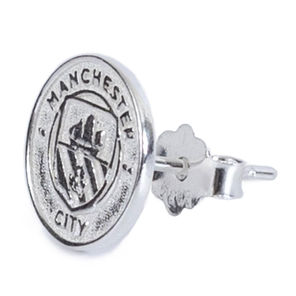 Manchester City FC Sterling Silver Stud Earring: 1 - Jewellery By Manchester City