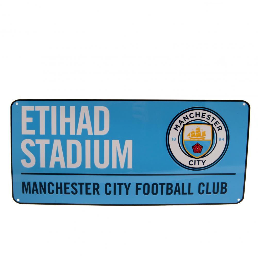 Manchester City FC Colour Street Sign: 1 - Signs & Plaques By Manchester City