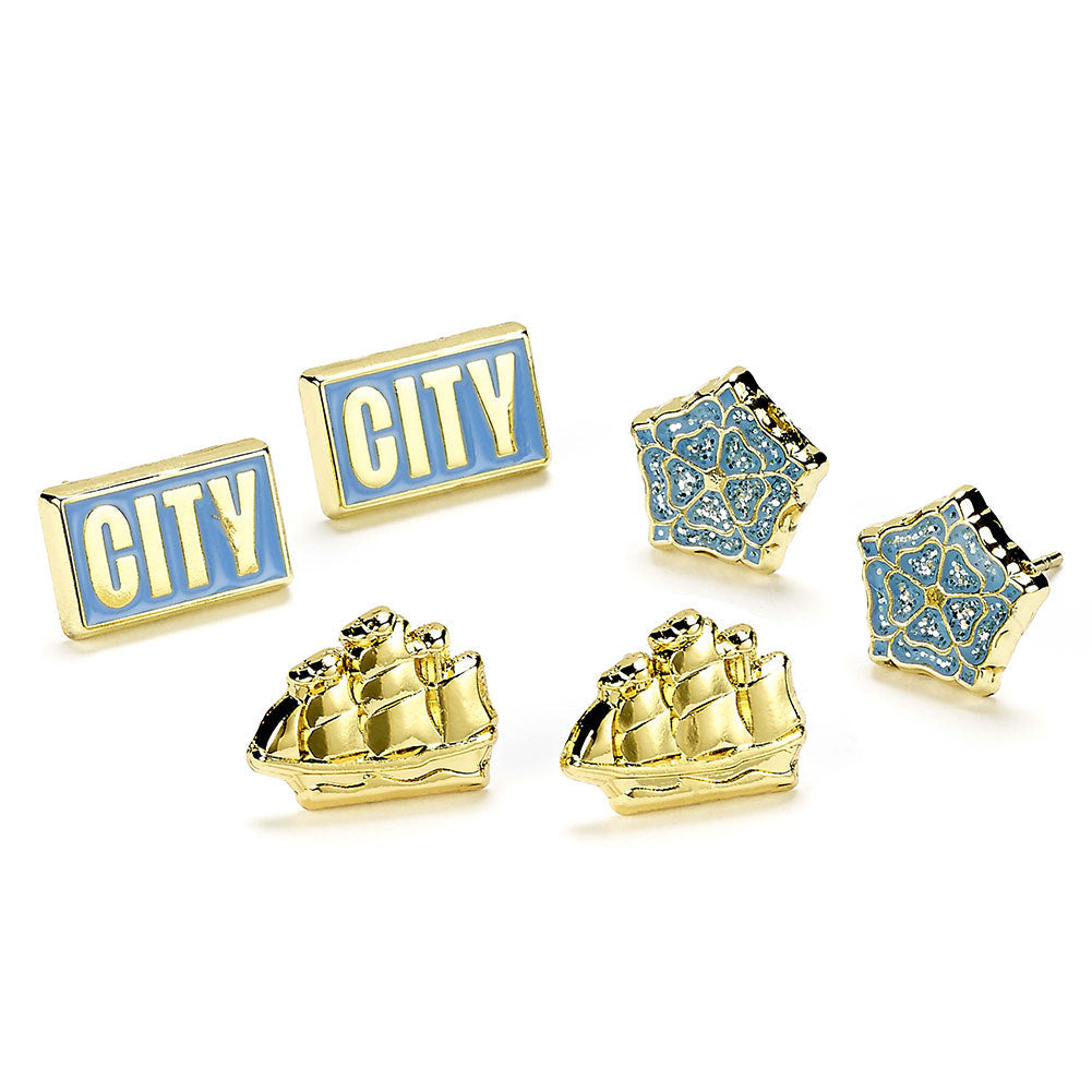 Manchester City FC Stud Earring Set: 1 - Earrings By Manchester City