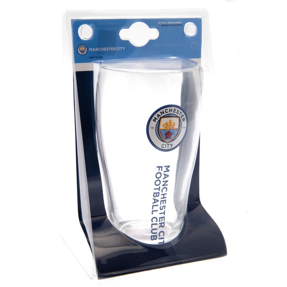Manchester City FC Tulip Pint Glass: 3 - Glassware By Manchester City
