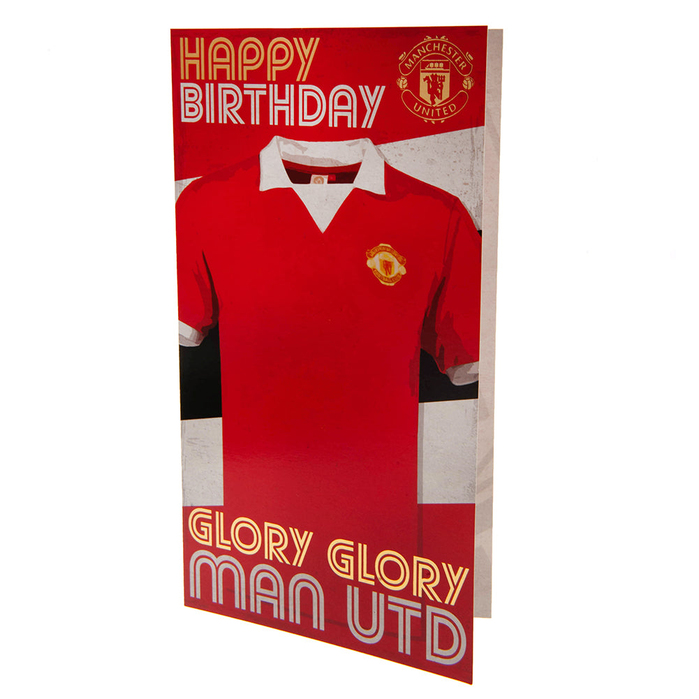 Manchester United FC Retro Shirt Birthday Card: 2 - Greeting Cards By Manchester United