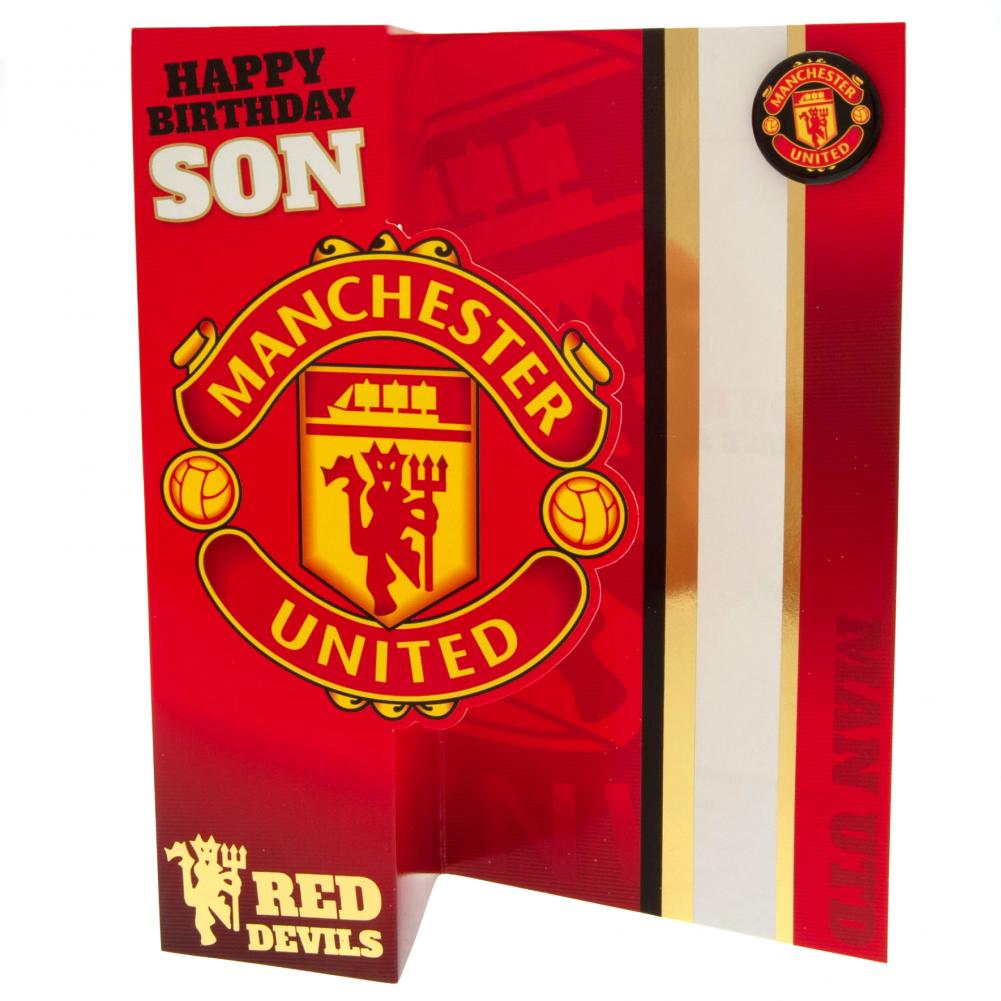 Manchester United FC Son Birthday Card: 3 - Greeting Cards By Manchester United