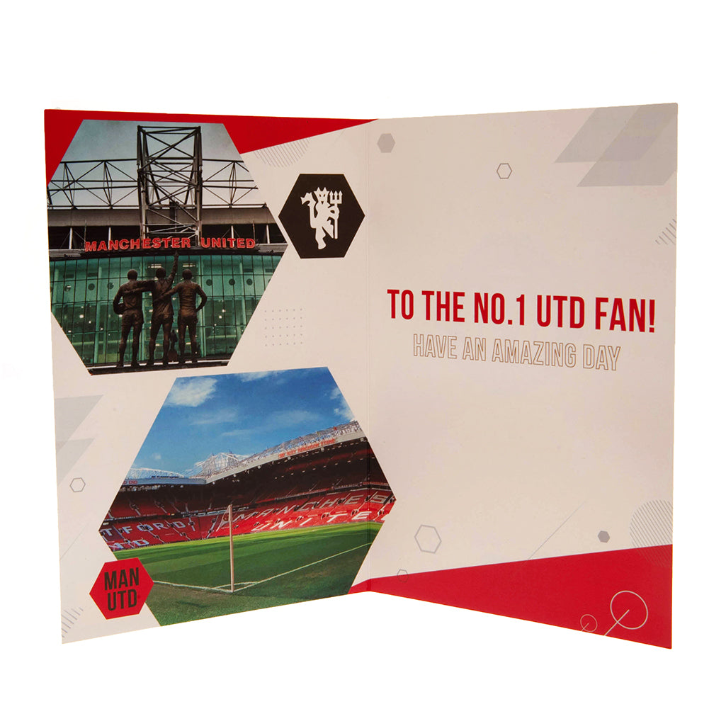 Manchester United FC Birthday Card With Stickers: 3 - Greeting Cards By Manchester United