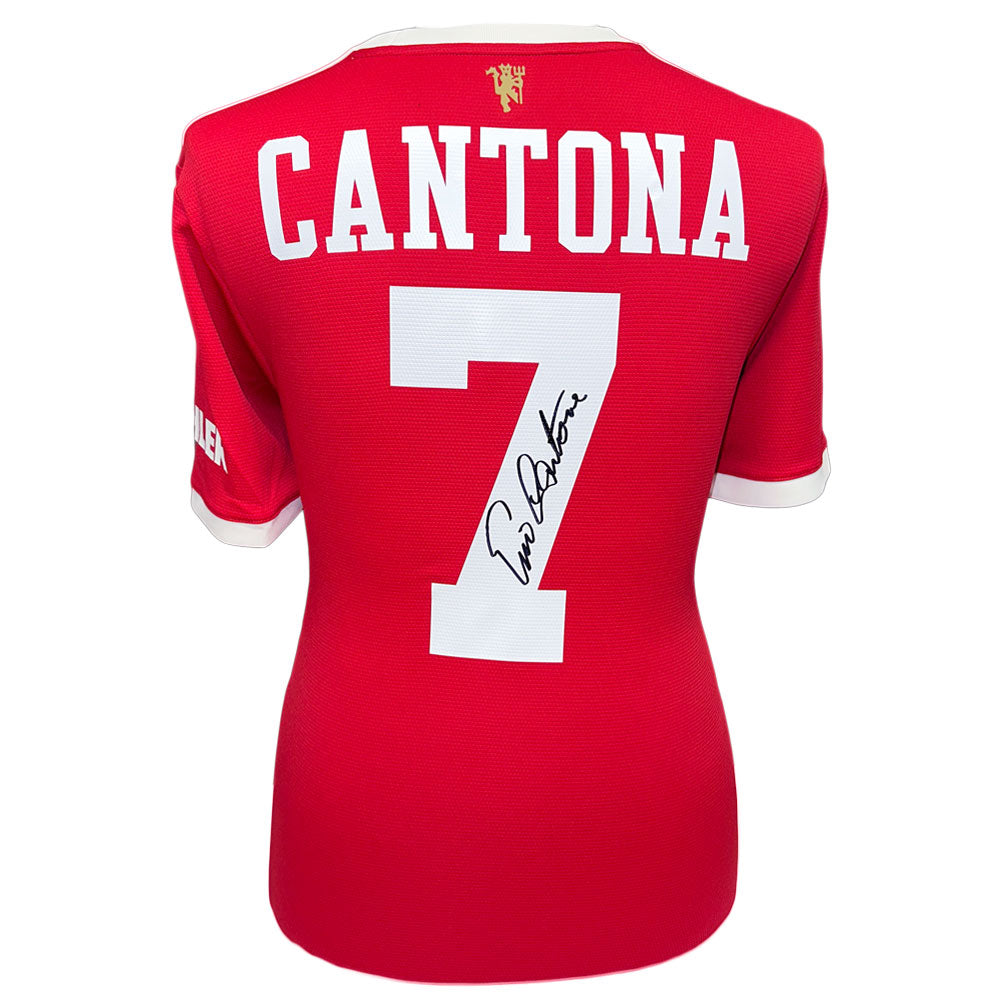 Manchester United FC Cantona Signed Shirt: 1 - Signed Memorabilia By Manchester United