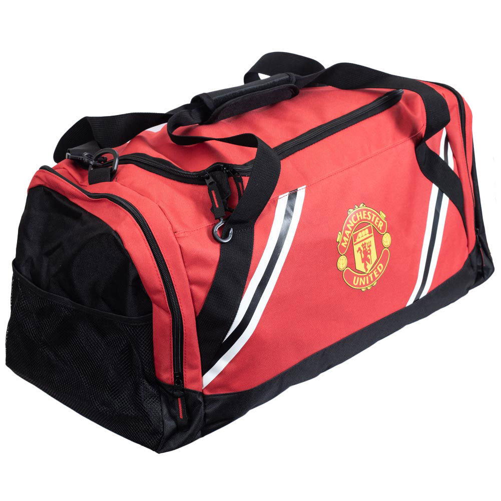 Manchester United FC Core Stripe Holdall: 3 - Bags By Manchester United