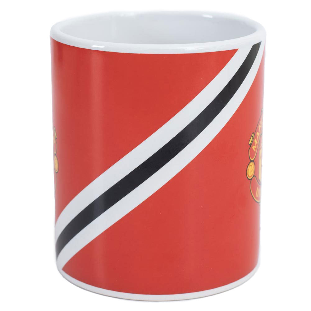 Manchester United FC Core Stripe Mug: 2 - Mugs By Manchester United