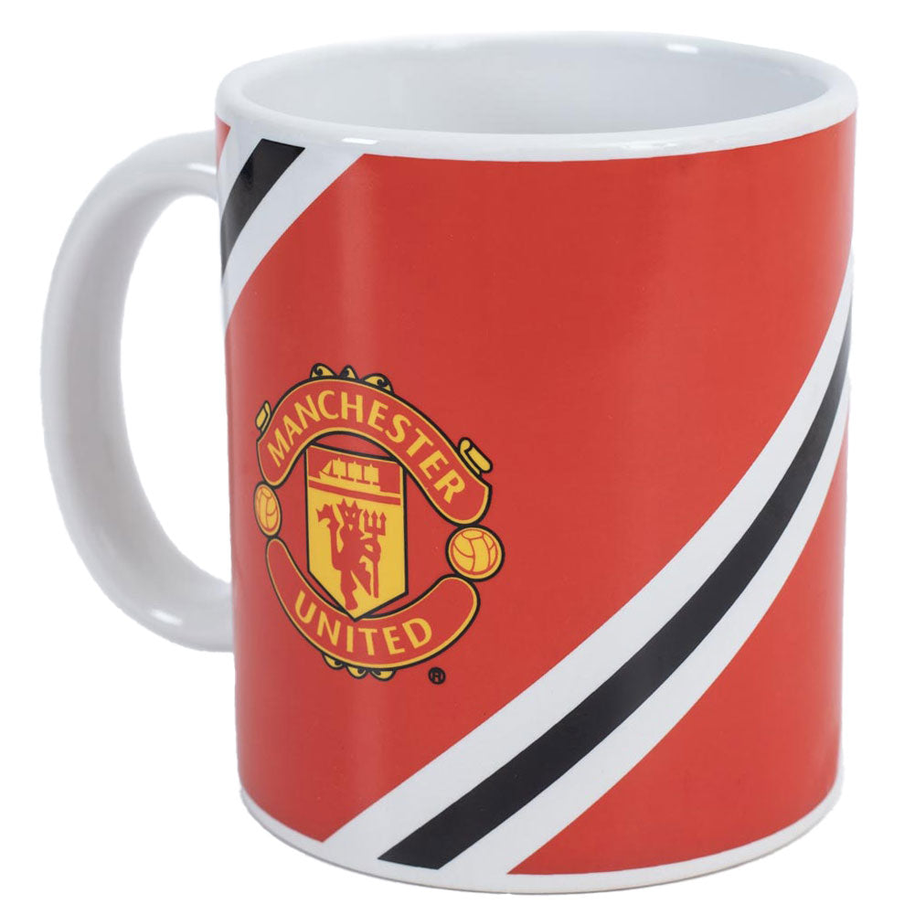 Manchester United FC Core Stripe Mug: 1 - Mugs By Manchester United