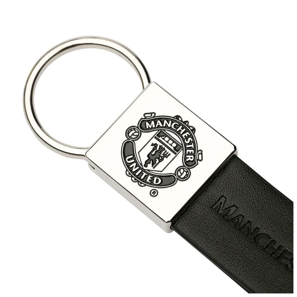 Manchester United FC Faux Leather Key Fob: 2 - Keyrings By Manchester United