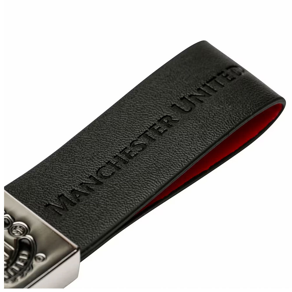 Manchester United FC Faux Leather Key Fob: 3 - Keyrings By Manchester United