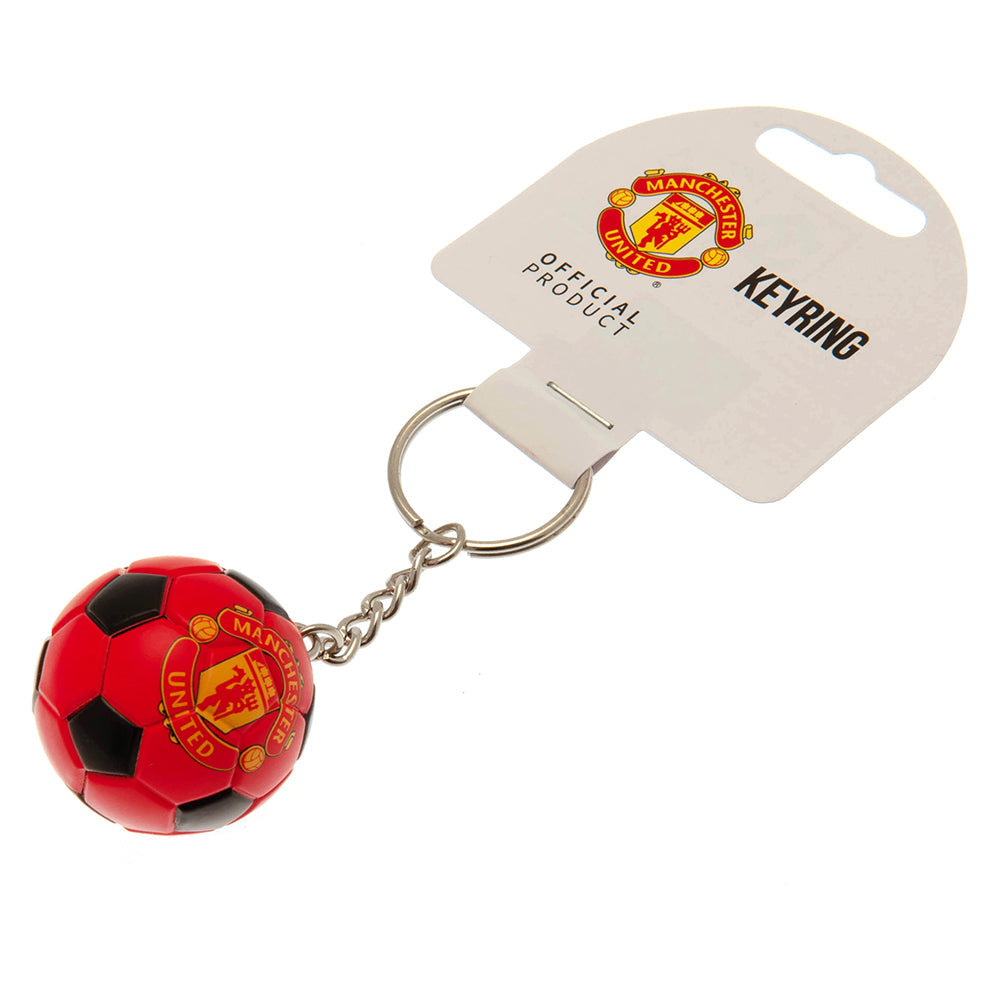 Manchester United FC Football Keyring - Shop Keyrings At Gift Moments - 1