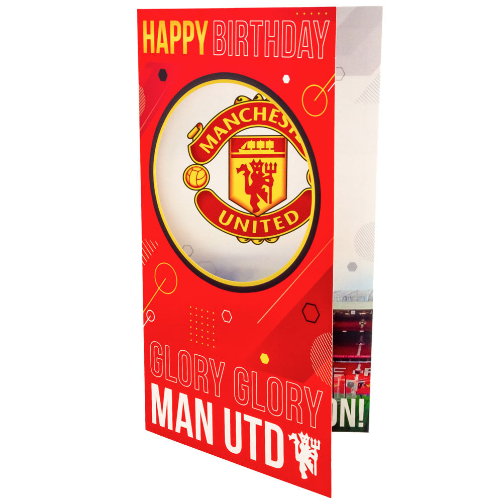 Manchester United FC Glory Glory Birthday Card: 2 - Greeting Cards By Manchester United